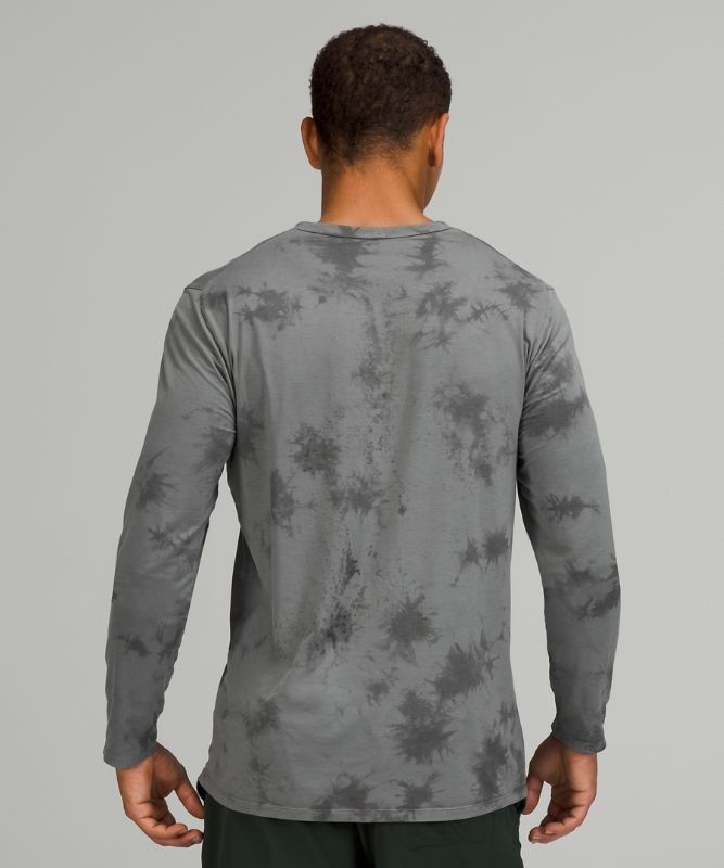Lululemon The Fundamental Long Sleeve Shirt Blast Herr Grå | PCRZ-67514