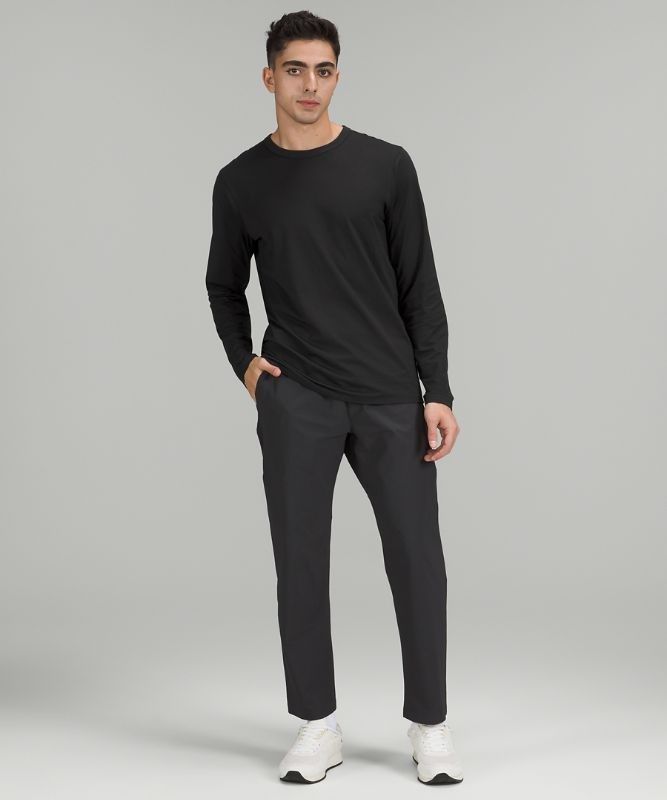 Lululemon The Fundamental Long Sleeve Shirt Blast Herr Svarta | NKXE-24785