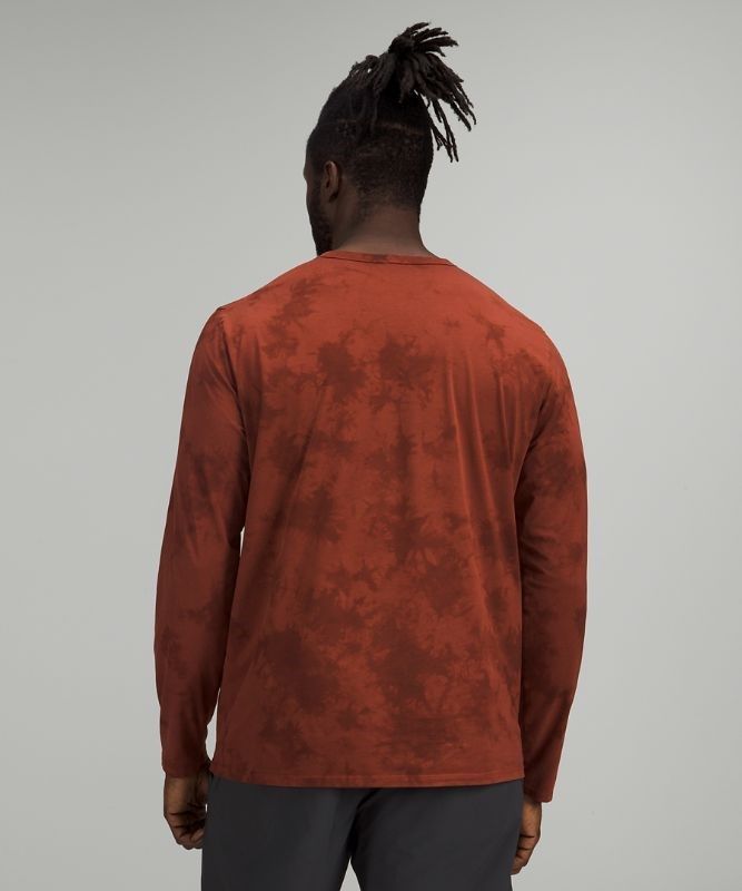 Lululemon The Fundamental Long Sleeve Shirt Blast Herr Bruna | KJWF-03912