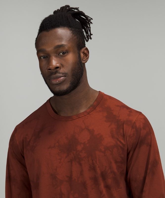 Lululemon The Fundamental Long Sleeve Shirt Blast Herr Bruna | KJWF-03912