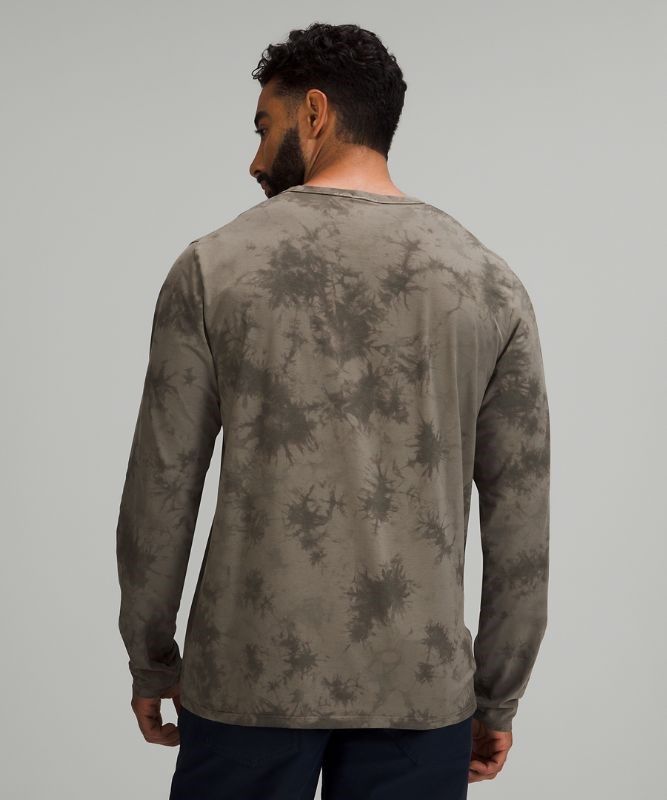 Lululemon The Fundamental Long Sleeve Shirt Blast Herr New Tide Shibori Rover | IRTD-54769