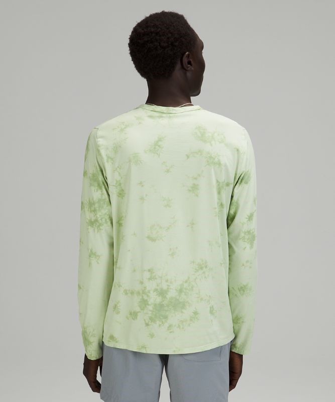 Lululemon The Fundamental Long Sleeve Shirt Blast Herr Mintgröna | ADSG-45638
