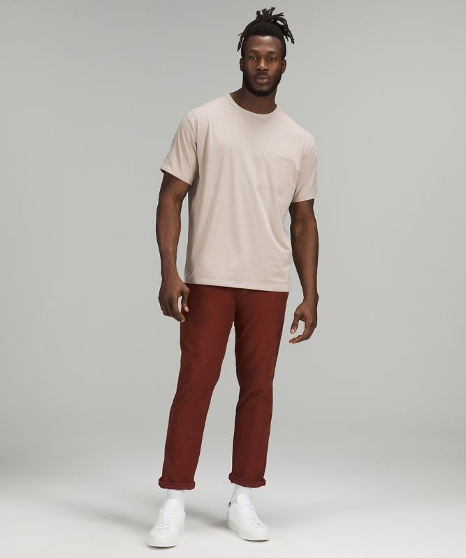 Lululemon The Fundamental Pocket T-Shirt Blast Herr Beige | SBUC-31750