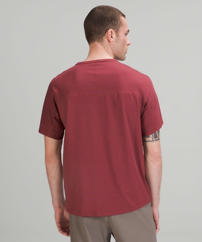 Lululemon The Fundamental Pocket T-Shirt Blast Herr Röda | ZKSV-83024