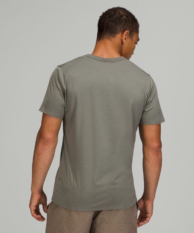 Lululemon The Fundamental T Blast Herr Grå Olivgröna | UNAZ-75093