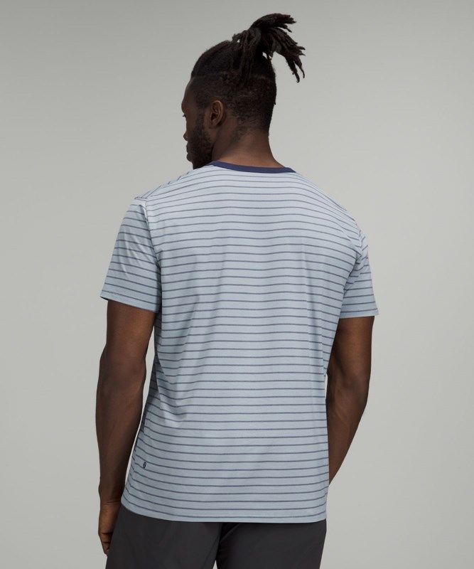 Lululemon The Fundamental T Blast Herr Stripes | TQVR-48790