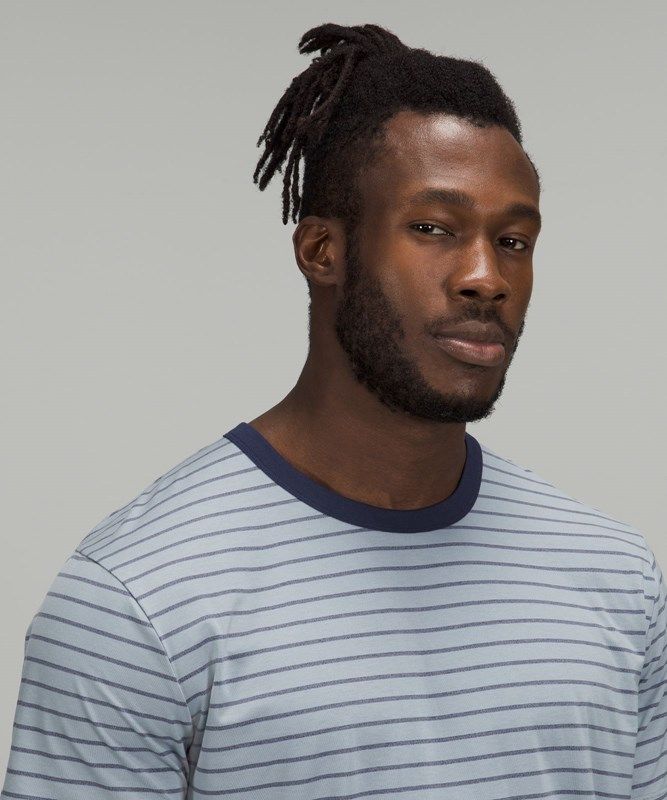 Lululemon The Fundamental T Blast Herr Stripes | TQVR-48790