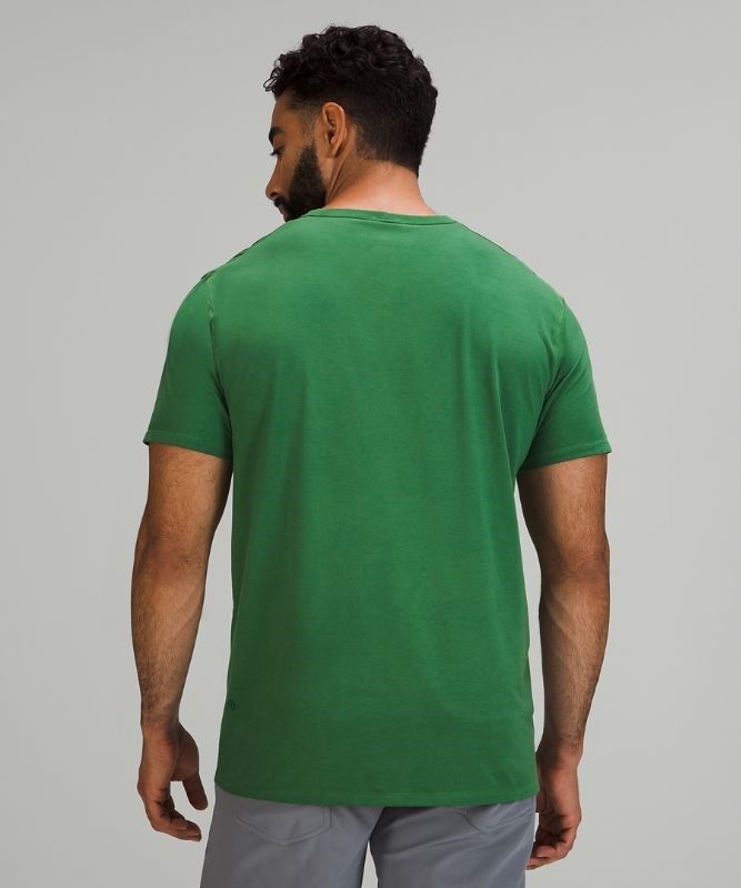 Lululemon The Fundamental T Wash Blast Herr Turkos Gröna | QADO-50324