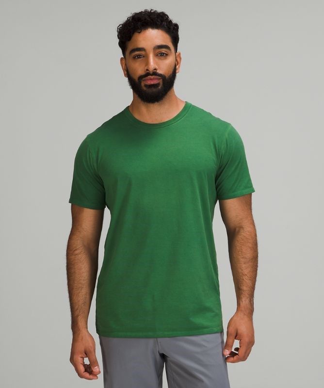 Lululemon The Fundamental T Wash Blast Herr Turkos Gröna | QADO-50324