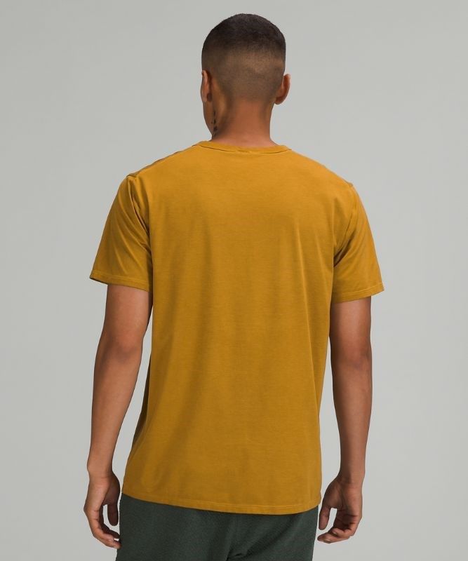 Lululemon The Fundamental T Wash Blast Herr Turkos Guld Bruna | ZMEF-73951