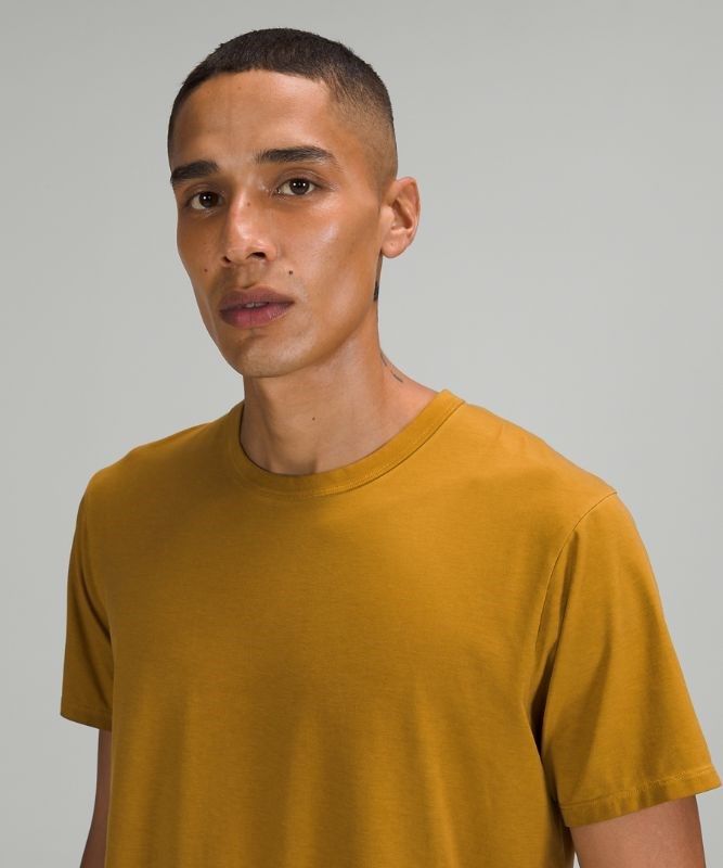 Lululemon The Fundamental T Wash Blast Herr Turkos Guld Bruna | ZMEF-73951