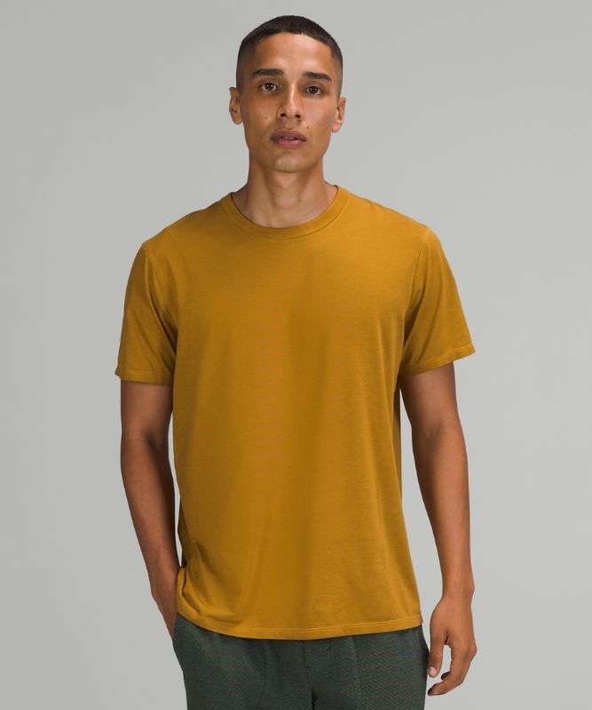 Lululemon The Fundamental T Wash Blast Herr Turkos Guld Bruna | ZMEF-73951