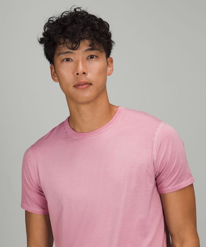 Lululemon The Fundamental T Wash Blast Herr Turkos Rosa Grå Bruna | ZHJD-92863