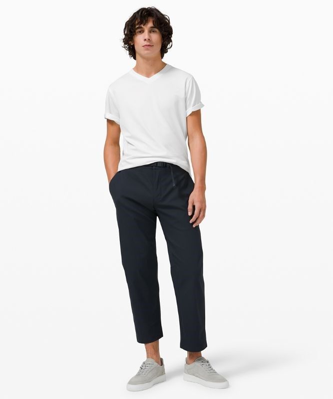 Lululemon The Fundamental V-Neck T-Shirt Blast Herr Vita | NHLF-36728