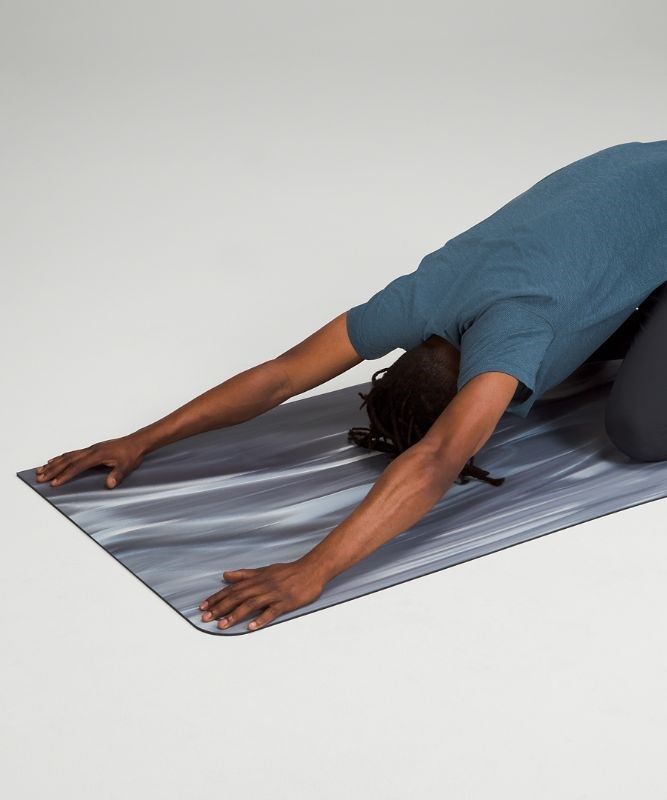 Lululemon The Reversible (Big) Mat Marble Yogamattor Accessories Marinblå Blå Beige Vita Marinblå | PBZL-76409