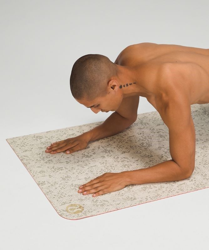 Lululemon The Reversible Mat 3mm Yogamattor Accessories Vita Silver Röda | CWHL-47653