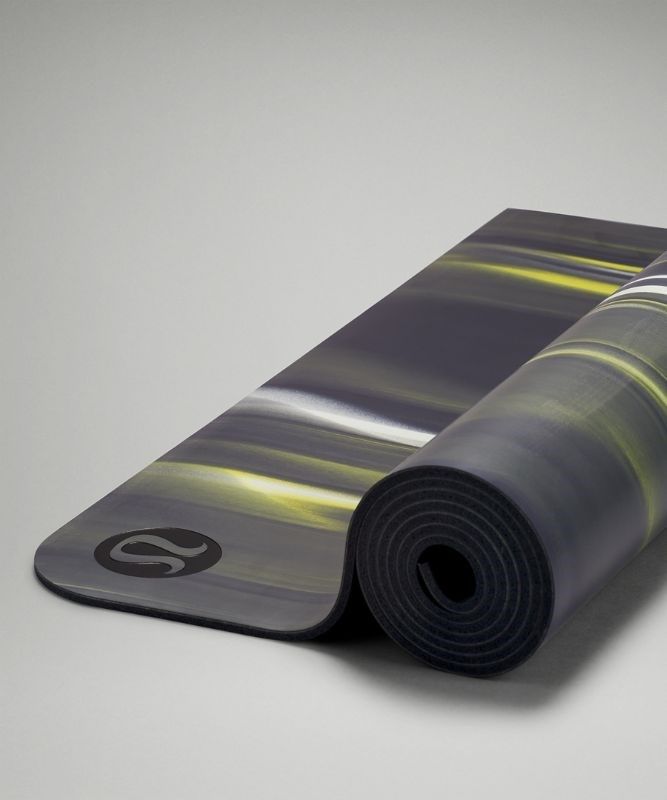 Lululemon The Reversible Mat 5mm Marble Yogamattor Accessories Marinblå Gula Marinblå | HMEG-14579
