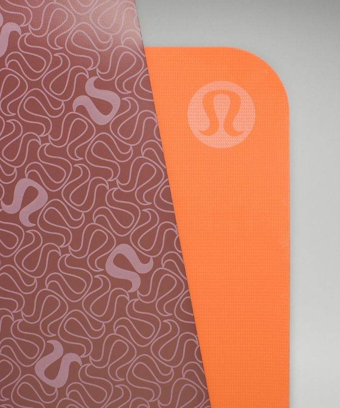 Lululemon The Reversible Mat 5mm Print Yogamattor Accessories Röda Rosa Korall | UYIM-60548