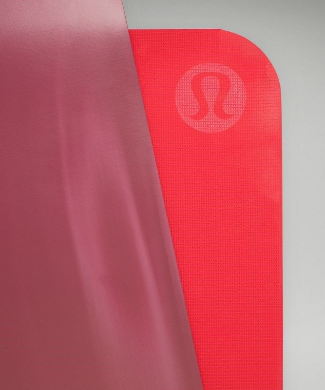 Lululemon The Reversible Mat 5mm Yogamattor Accessories Vinröda Vita Röda Vinröda | HDYA-40256