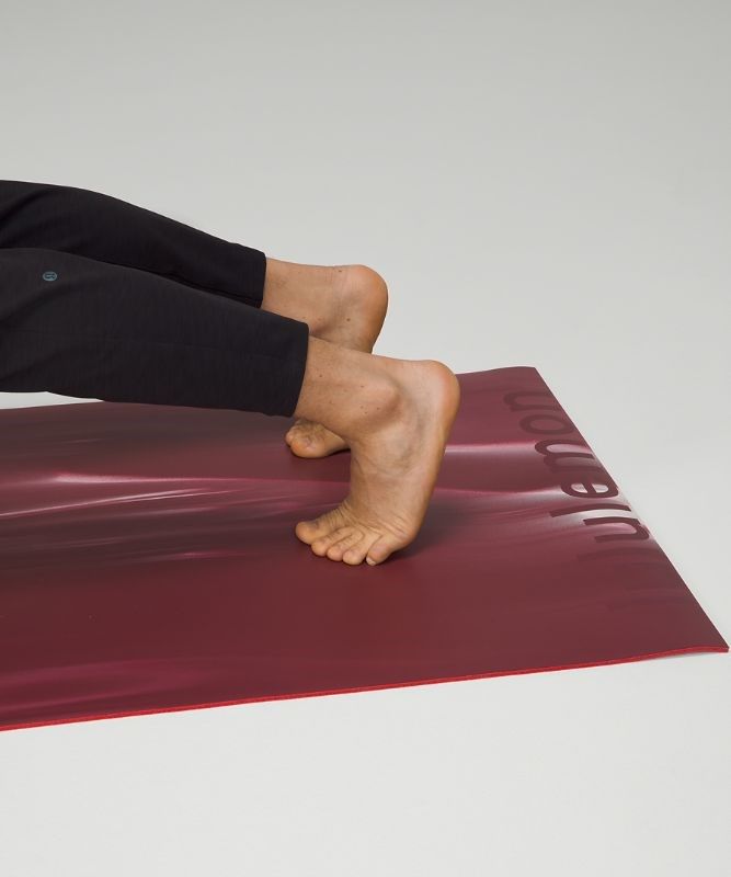 Lululemon The Reversible Mat 5mm Yogamattor Accessories Vinröda Vita Röda Vinröda | HDYA-40256