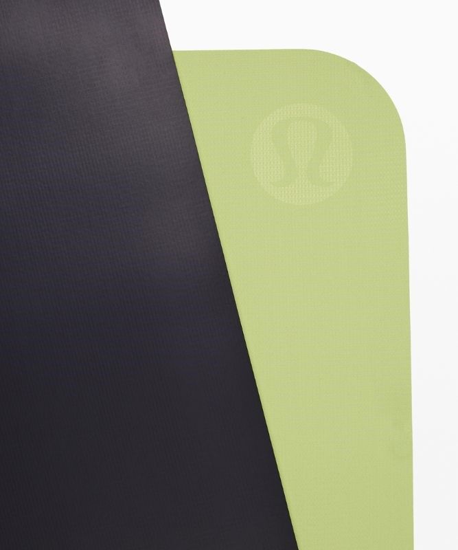 Lululemon The Reversible Mat 5mm Yogamattor Accessories Marinblå Citron | TDYN-60514