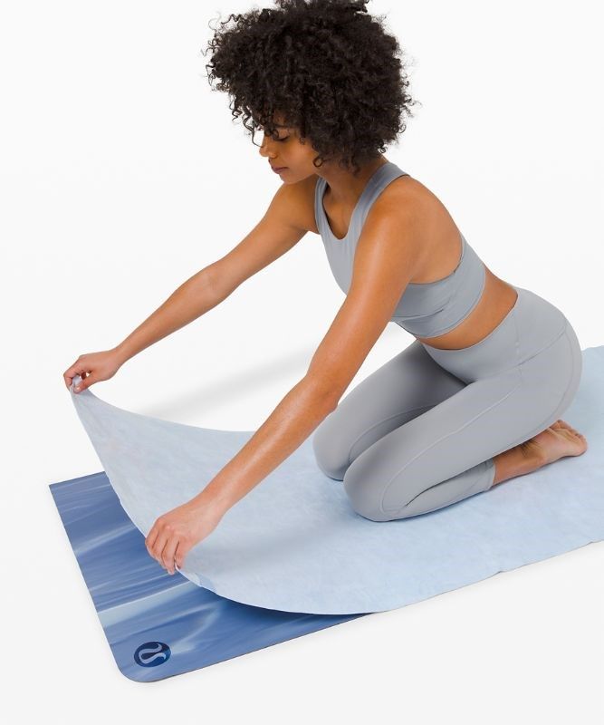 Lululemon The Towel Utrustning Accessories Blå Beige | OUXT-70215