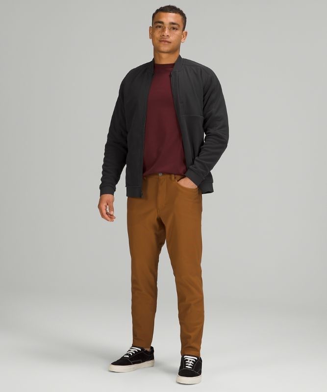 Lululemon Thick Fleece Bomber Jackor Herr Svarta | LAGS-28751