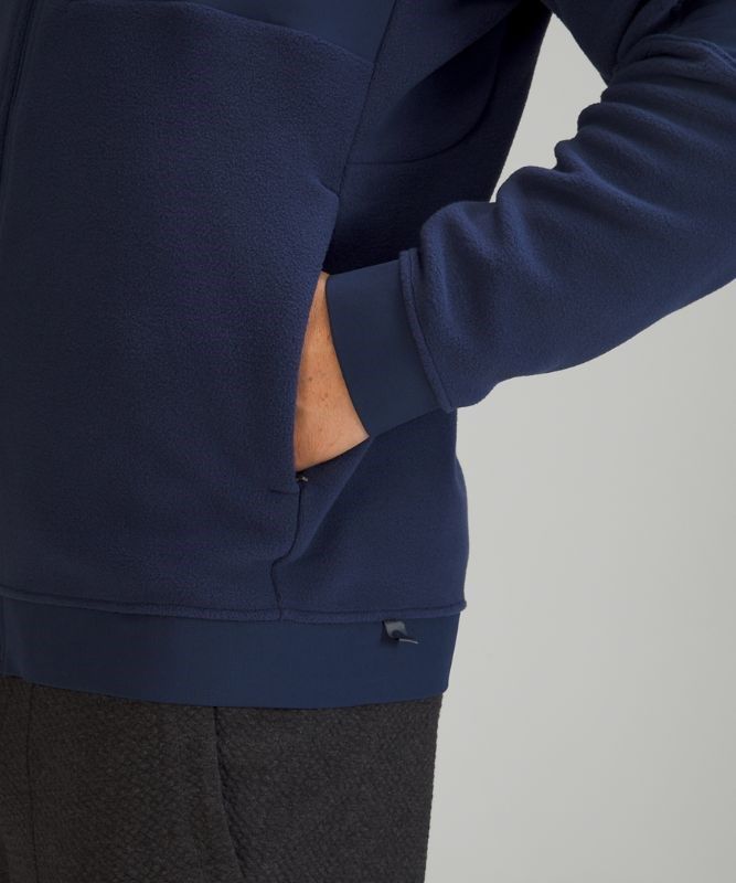 Lululemon Thick Fleece Bomber Jackor Herr Night Sea | JWGN-05742