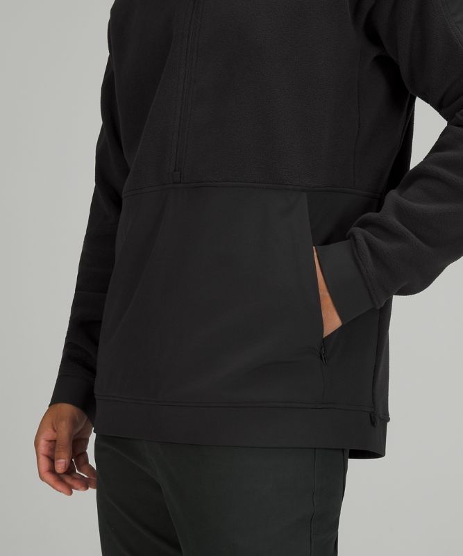 Lululemon Thick Fleece Half-Zip Tröjor Herr Svarta | HCEJ-07435