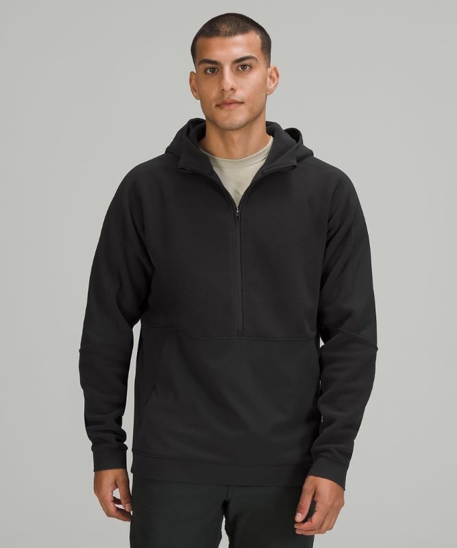 Lululemon Thick Fleece Half-Zip Tröjor Herr Svarta | HCEJ-07435