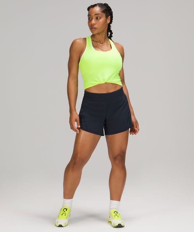 Lululemon Track That Mid-Rise Short 5 Lined Shorts Dam Marinblå | UERP-05382