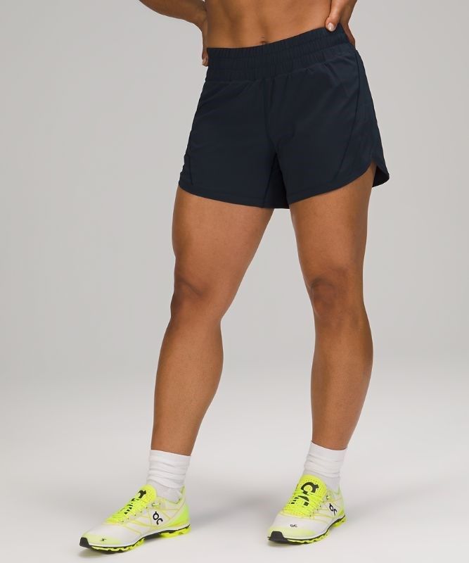 Lululemon Track That Mid-Rise Short 5 Lined Shorts Dam Marinblå | UERP-05382