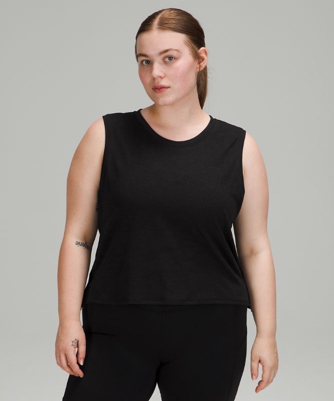 Lululemon Train to Be Tank Blast Dam Camo Svarta | BVFJ-23958