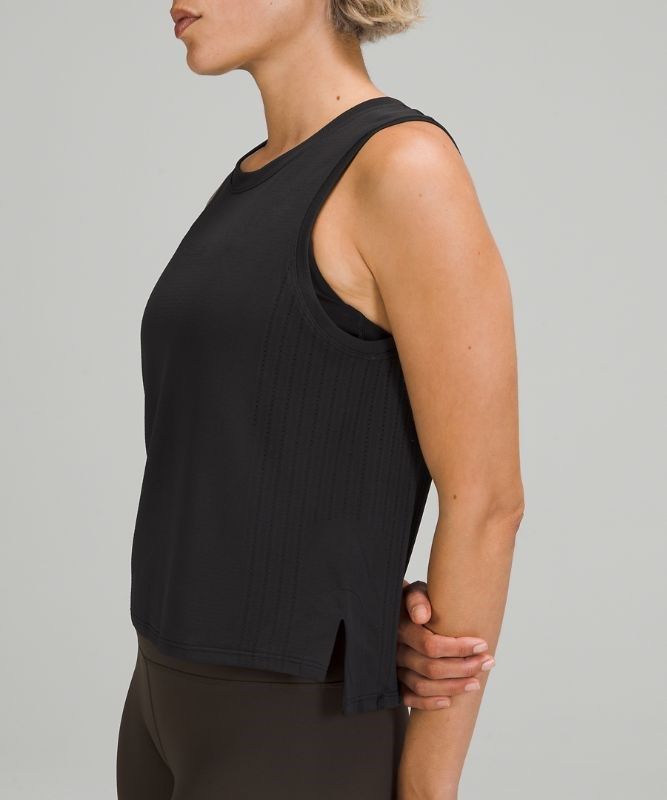 Lululemon Train to Be Tank Top Blast Dam Svarta Svarta | FVJX-50429