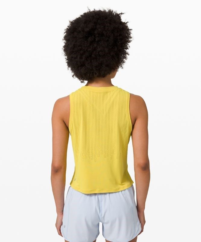 Lululemon Train to Be Tank Top Stripe Blast Dam Soleil | JPFV-12096