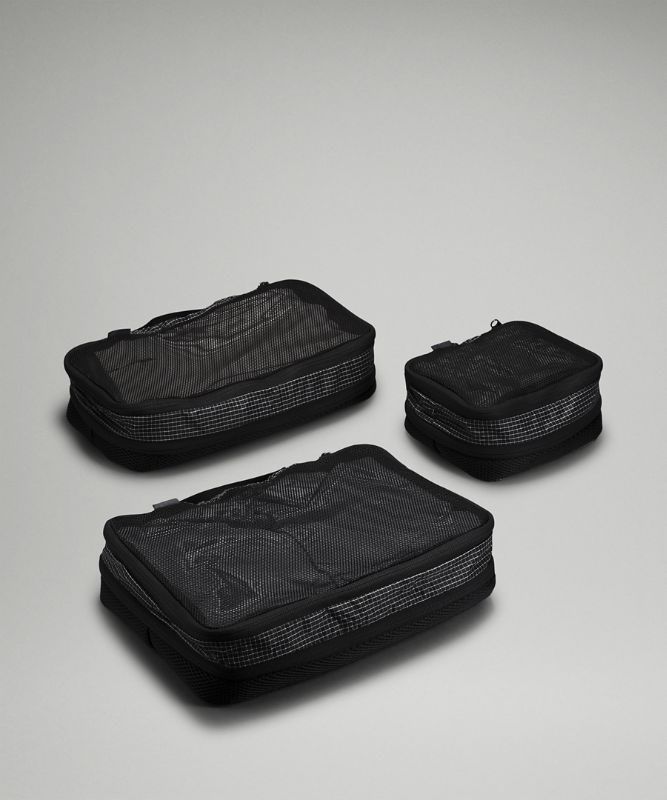 Lululemon Travel Packing Cubes 3 Pack Väskor Accessories Svarta | JVOM-09721