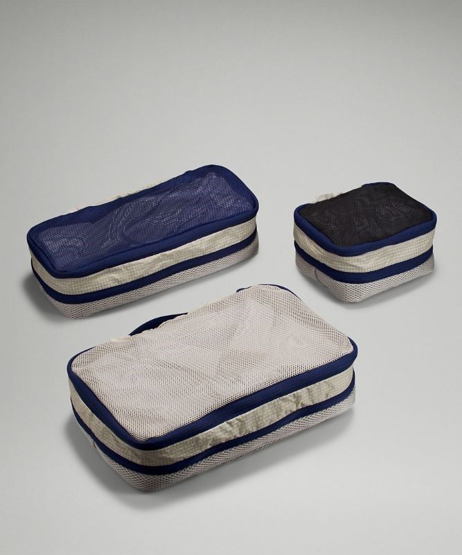 Lululemon Travel Packing Cubes 3 Pack Väskor Accessories Beige Svarta | HUDZ-72483