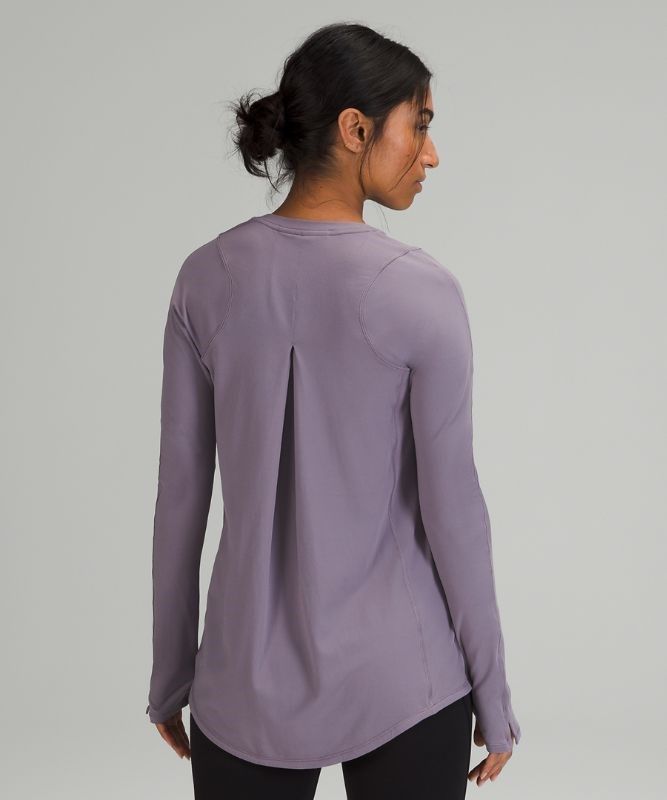 Lululemon Tuck and Flow Long Sleeve Shirt Blast Dam Lavendel | NBDC-15673