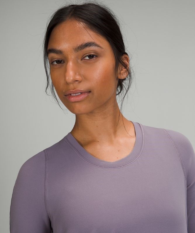 Lululemon Tuck and Flow Long Sleeve Shirt Blast Dam Lavendel | NBDC-15673