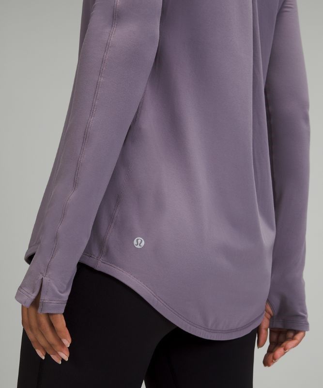 Lululemon Tuck and Flow Long Sleeve Shirt Blast Dam Lavendel | NBDC-15673