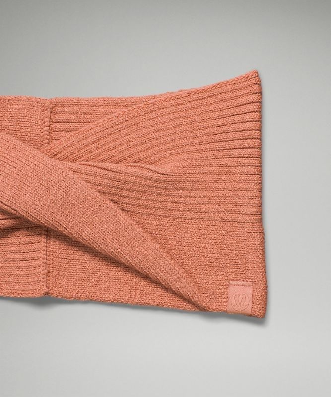 Lululemon Twist Knit Ear Warmer Hatt Accessories Rosa | NMYX-64159