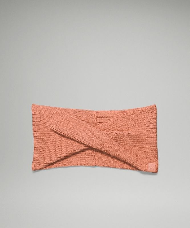 Lululemon Twist Knit Ear Warmer Hatt Accessories Rosa | NMYX-64159