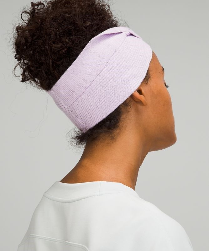 Lululemon Twist Knit Ear Warmer Hatt Accessories Lavendel | KYZQ-80597