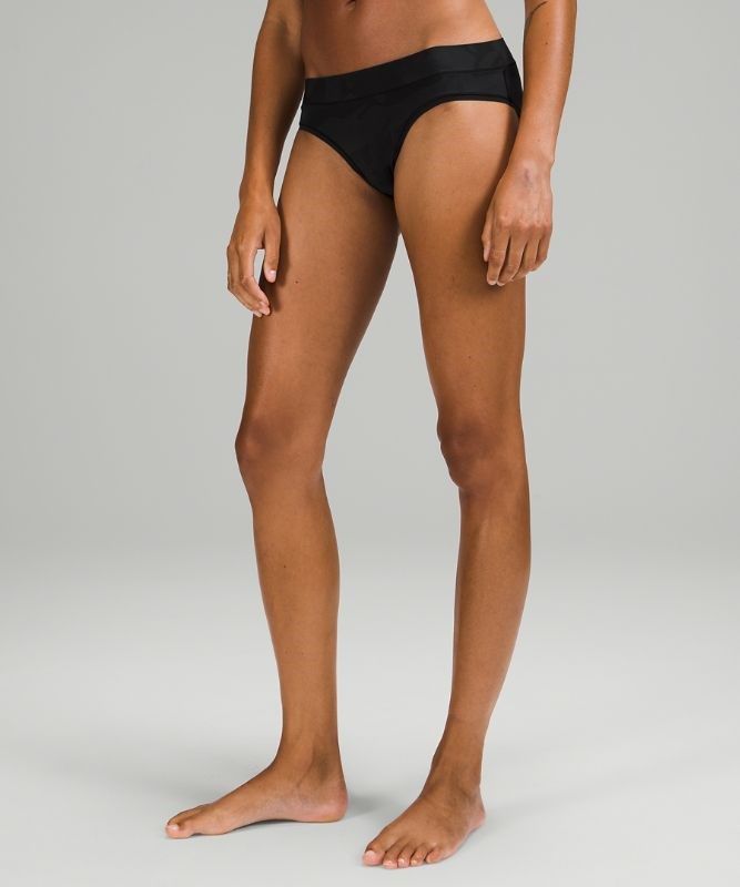 Lululemon UnderEase Mid-Rise Bikini Underwear Underkläder Dam Camo Olika Färger Grå | WUAJ-74196