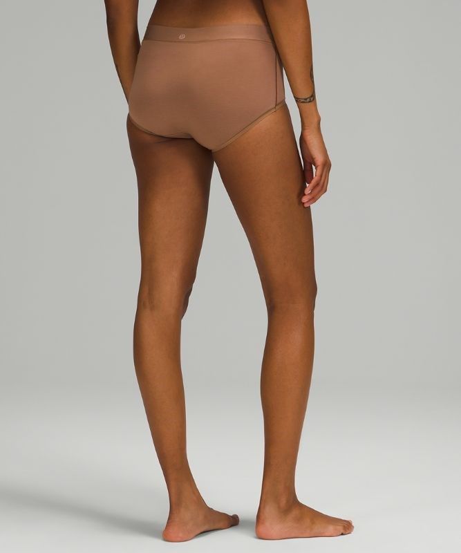 Lululemon UnderEase Mid-Rise Boyshort Underwear Underkläder Dam Bruna | PHQC-73681