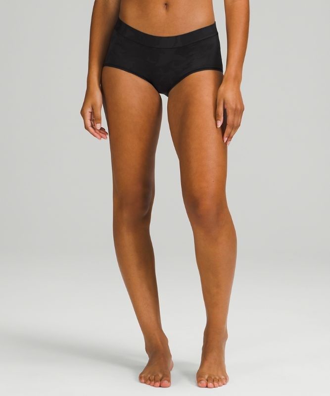 Lululemon UnderEase Mid-Rise Boyshort Underwear Underkläder Dam Camo Olika Färger Grå | KSBF-18205
