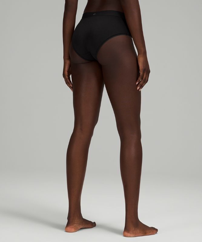 Lululemon UnderEase Mid-Rise Hipster Underwear Underkläder Dam Svarta | VRXT-47603