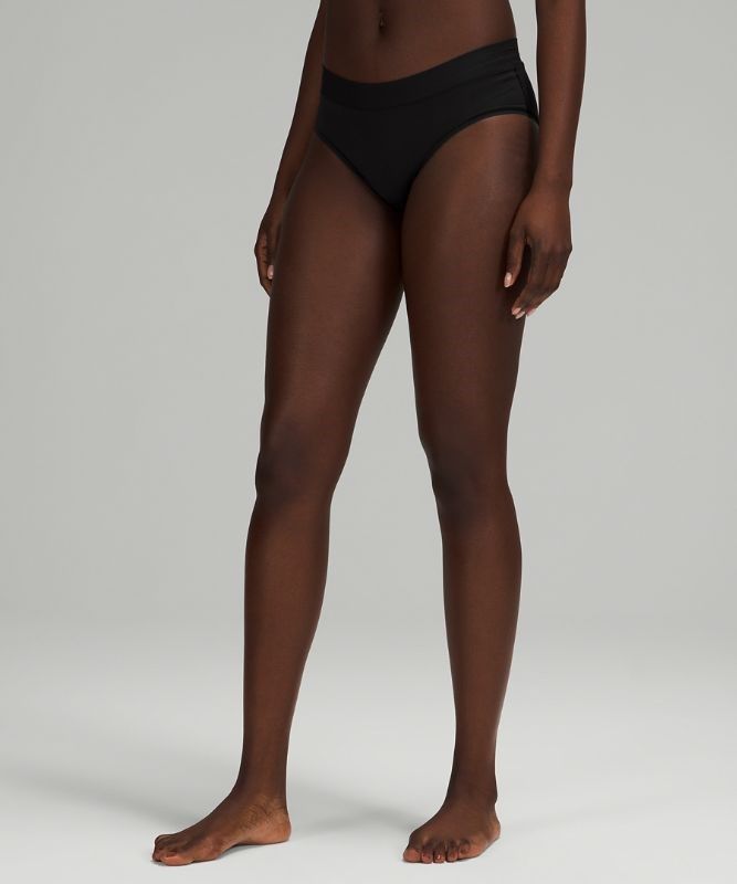Lululemon UnderEase Mid-Rise Hipster Underwear Underkläder Dam Svarta | VRXT-47603