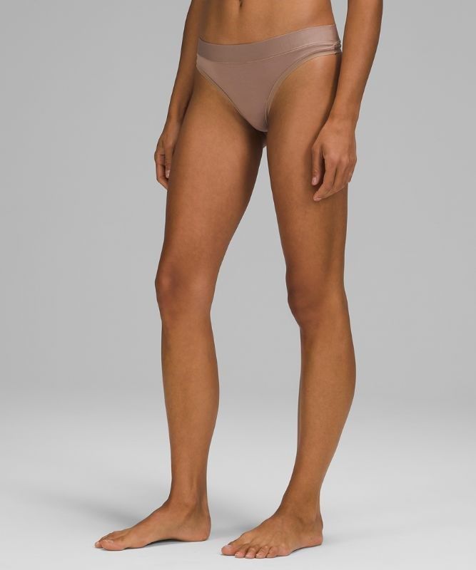 Lululemon UnderEase Mid-Rise Thong Underwear Underkläder Dam Bruna | MCAE-39085