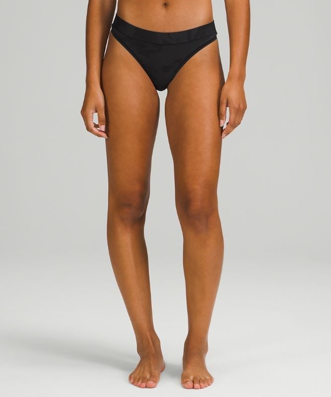 Lululemon UnderEase Mid-Rise Thong Underwear Underkläder Dam Camo Olika Färger Grå | BLVC-60528